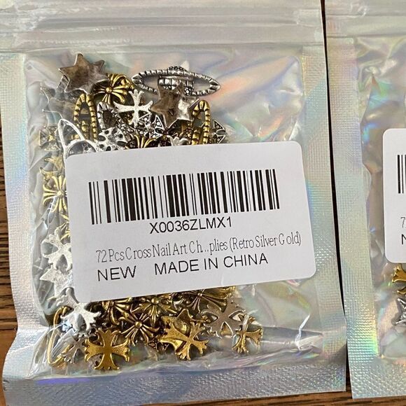 Three Packages of Nail Art Pieces. Variety. New! - Picture 6 of 7